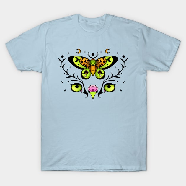 Moth, Owl, and Eagle T-Shirt by TaliDe